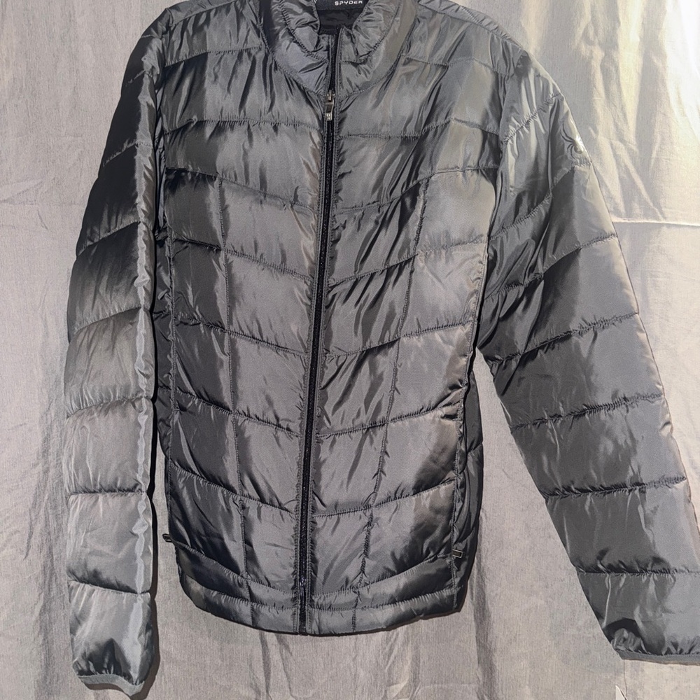 Men's Charcoal Gray Puffer Jacket